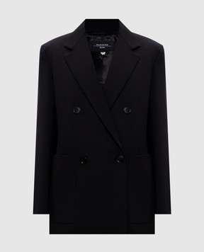 Max Mara Weekend Black double-breasted jacket WKDVELOCE WKDVELOCE