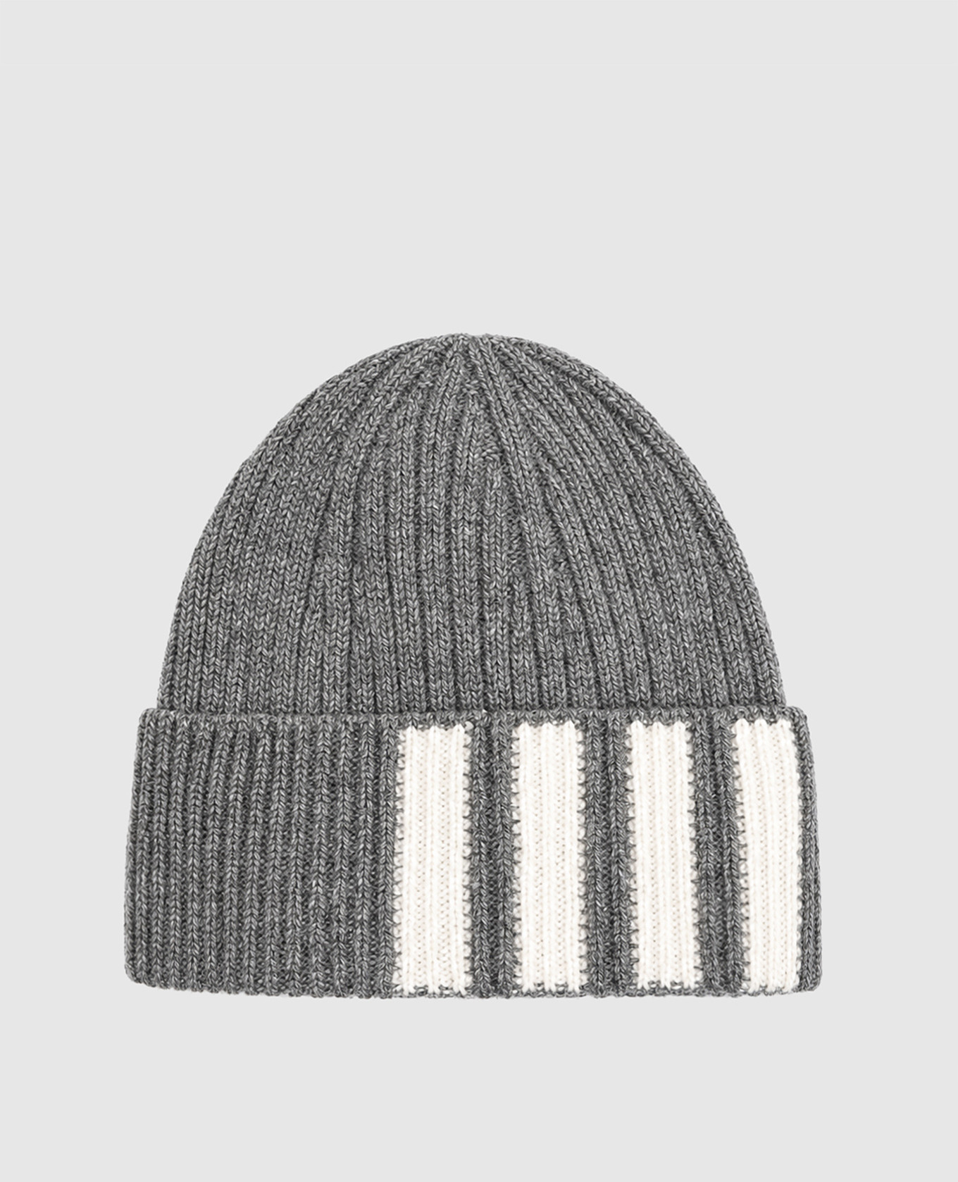Gray cashmere hat