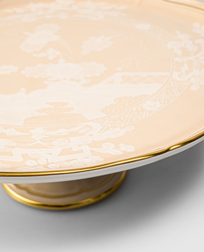 Ginori 1735 Beige porcelain cake stand Oriente Italiano 003RG00FCT400LX0305