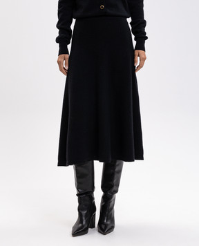 Jacob Lee Black cashmere skirt WCS0003AW26B