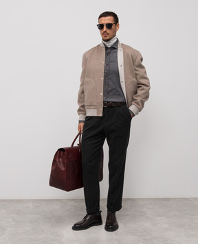 Brunello Cucinelli Gray cotton shirt MR6831718