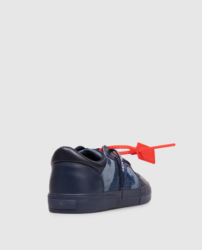 Off-White Blue Vulc Low combo sneakers OMIA293F25FAB001