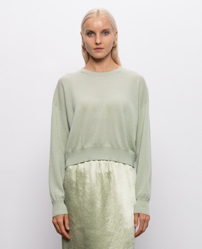 Twinset Green cashmere and silk jumper 262TP3294