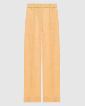Max Mara Weekend Yellow MALIZIA linen pants WKDMALIZIA