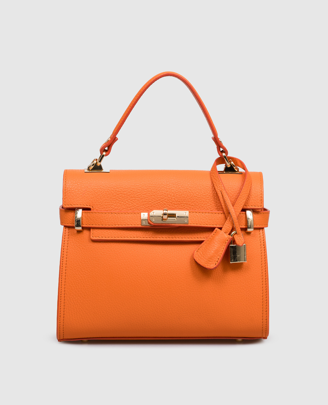 

Orange leather satchel bag DOLLARO Gianni Notaro