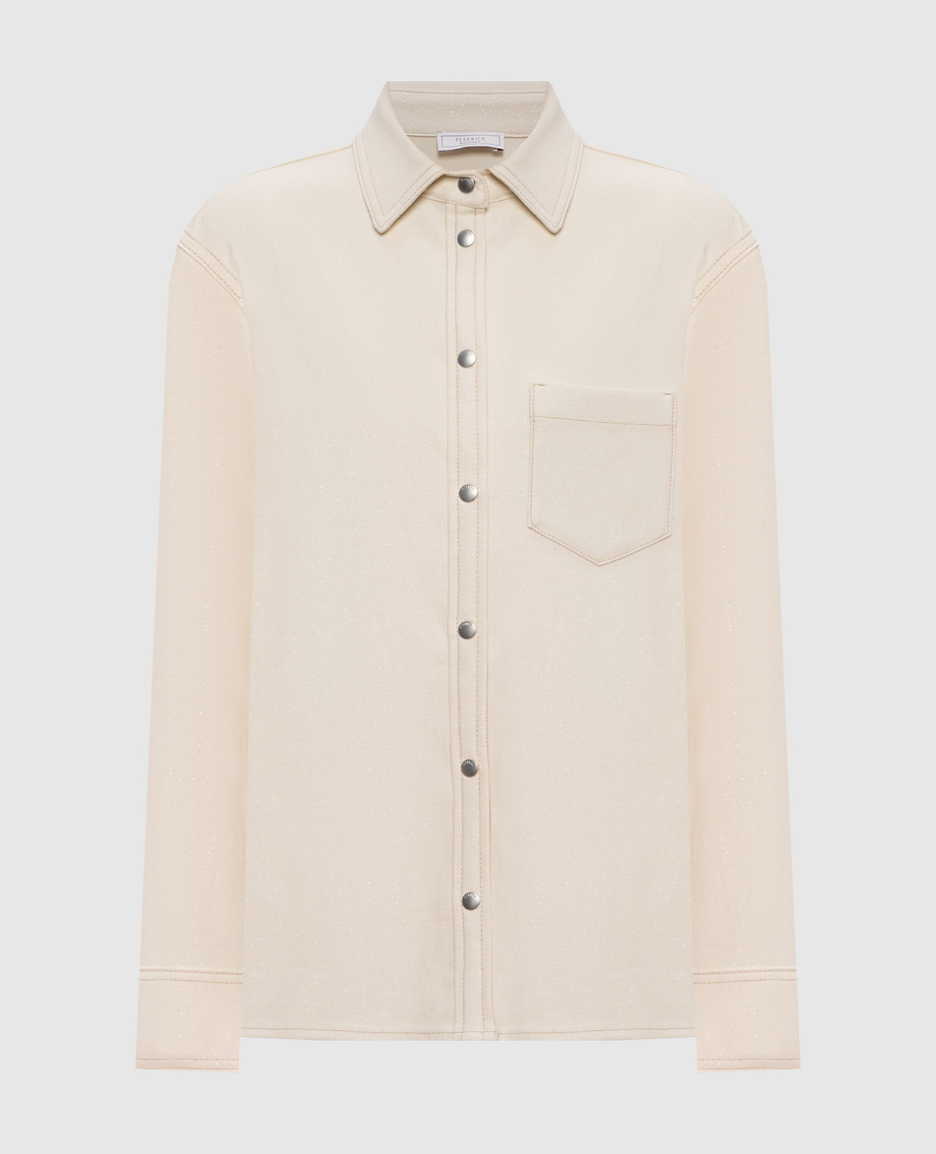 Beige shirt with lurex