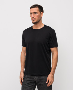 Stefan Brandt ENNO black silk t-shirt ENNOSECO