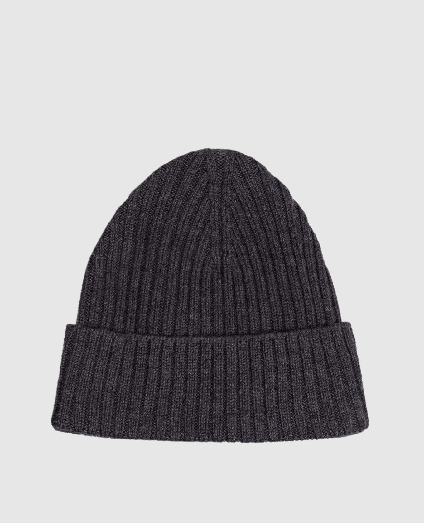 Gray merino wool hat