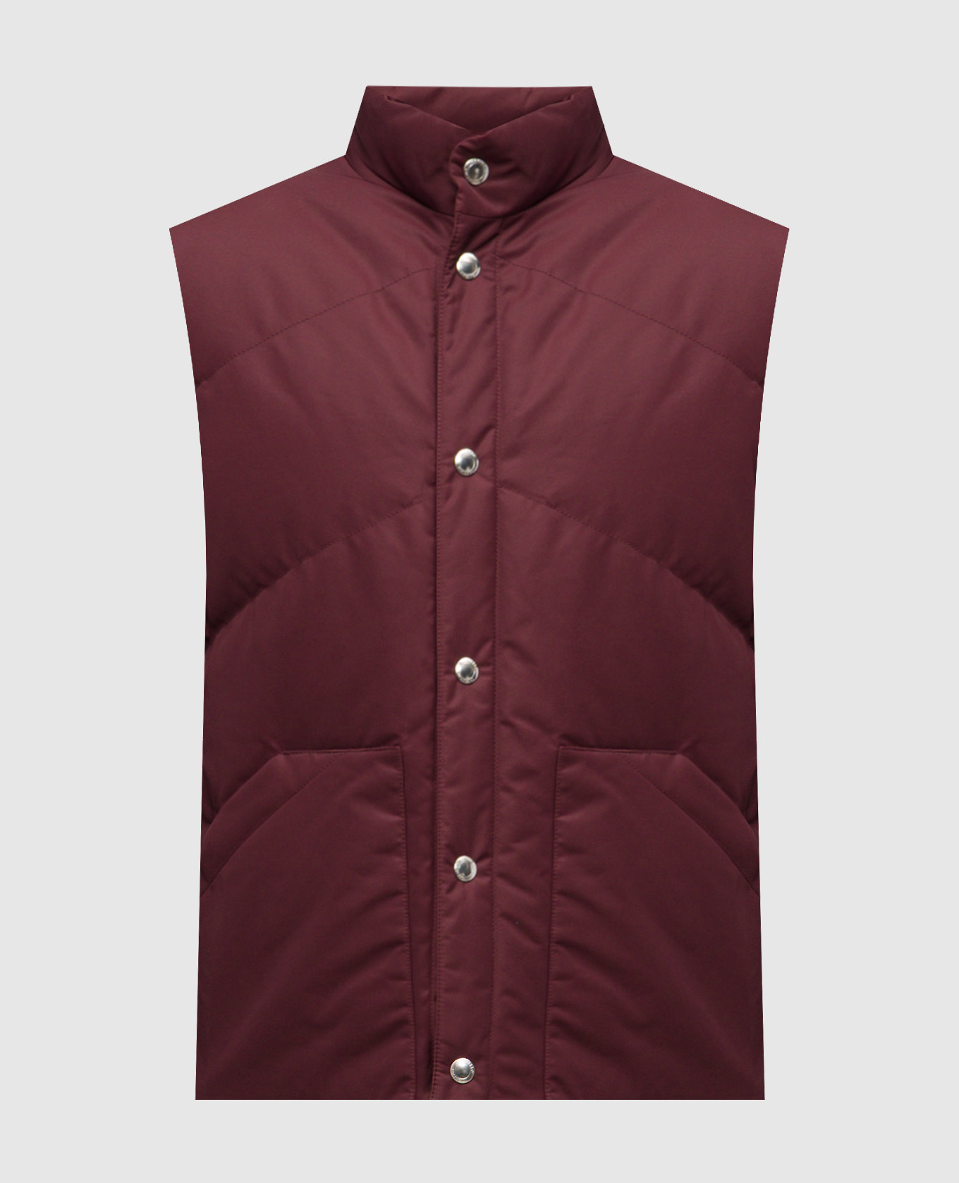 

Burgundy down vest Brunello Cucinelli