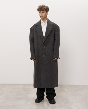 Ami Paris Gray wool coat HCO481WV0078