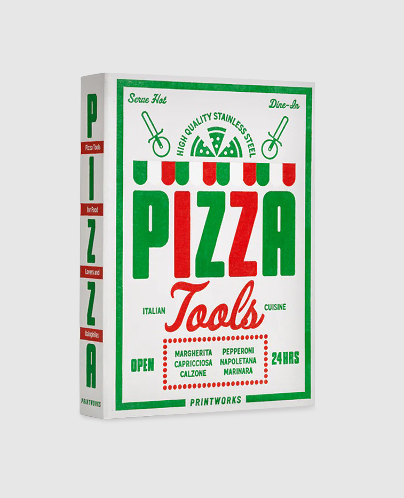 

Pizza tool set Printworks, Silver