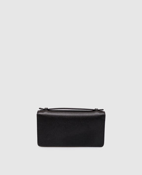 Valentino Black leather clutch VLogo 9W2P0AU1BKH