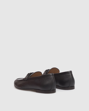 Valentino Black deerskin leather loafers 9Y2S0O03AKL