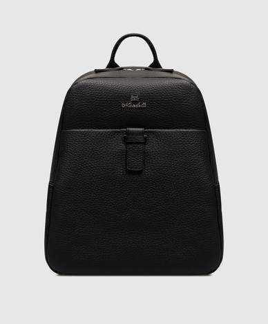 Johnny black leather backpack