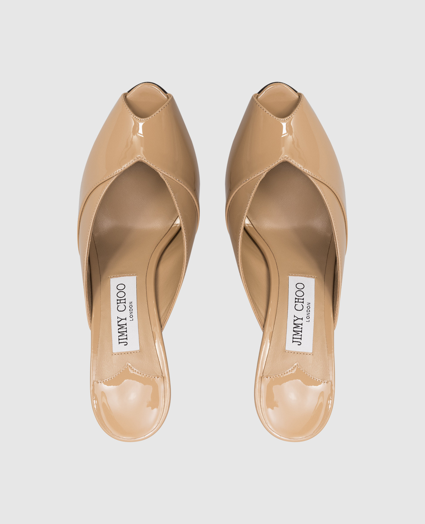Brigitte beige patent leather mules Jimmy Choo 4