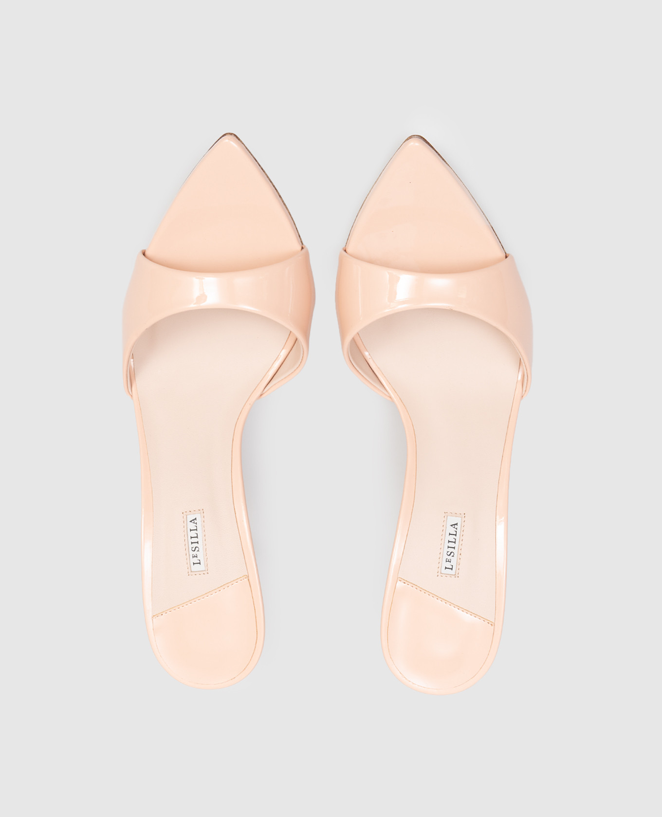 

BELLA beige patent leather mules Le Silla