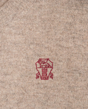 Brunello Cucinelli Children's gray cashmere sweater B22M10010B