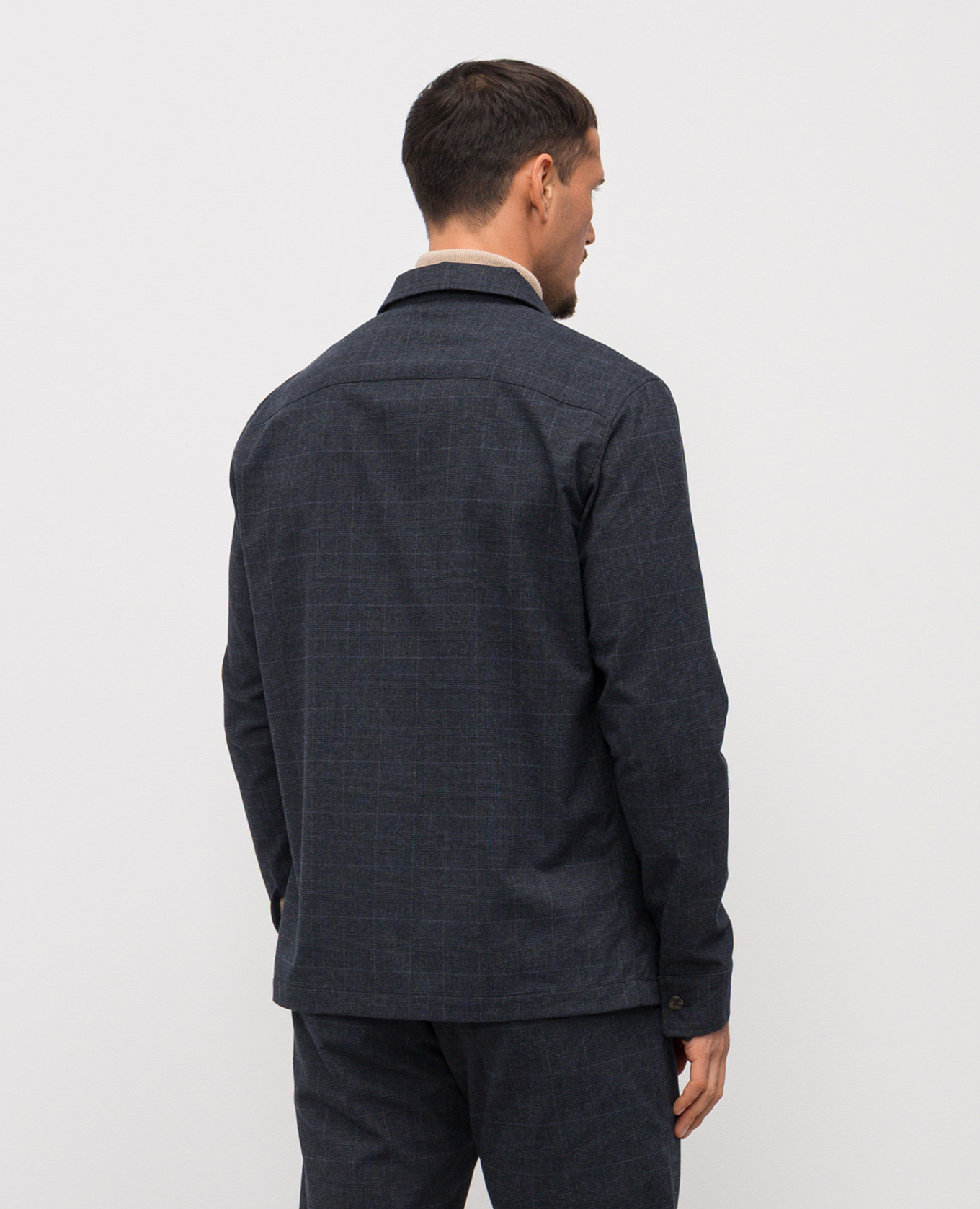 Blue checked jacket Florentino 4