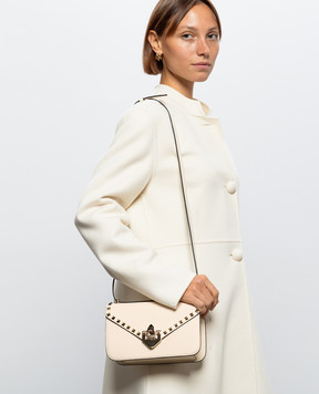 Valentino Rockstud ivory leather cross-body bag 9W2B0T76VSF