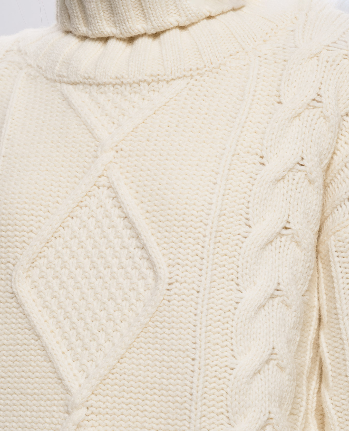 Ivory wool sweater Woolrich 5