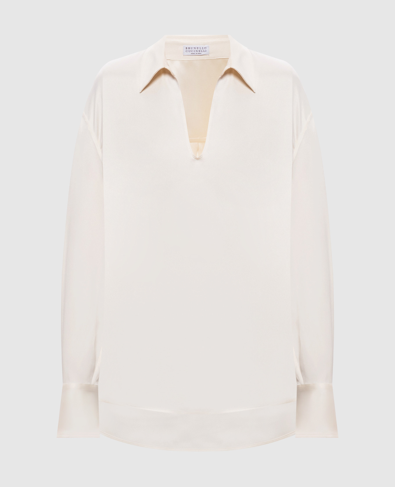 Ivory silk blouse