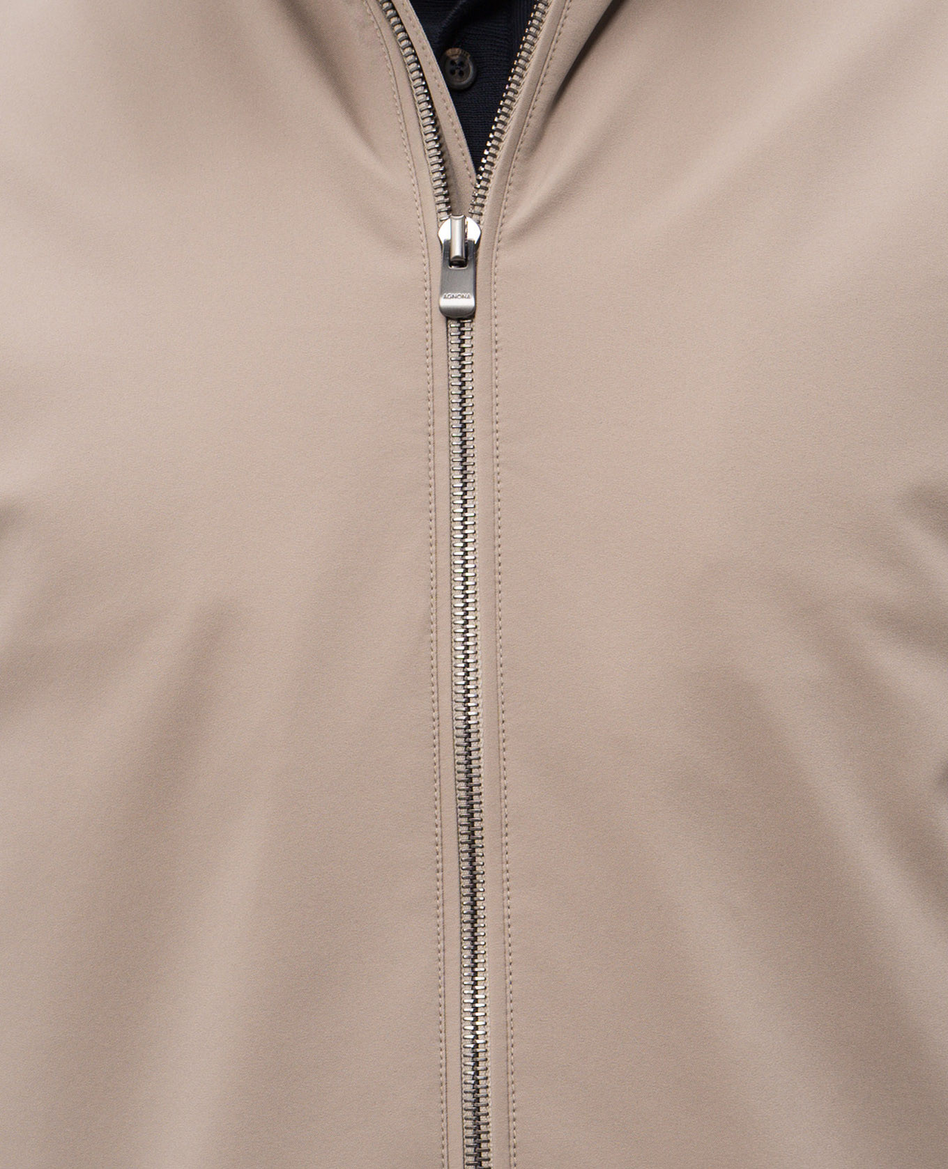 

Grey jacket with logo Agnona