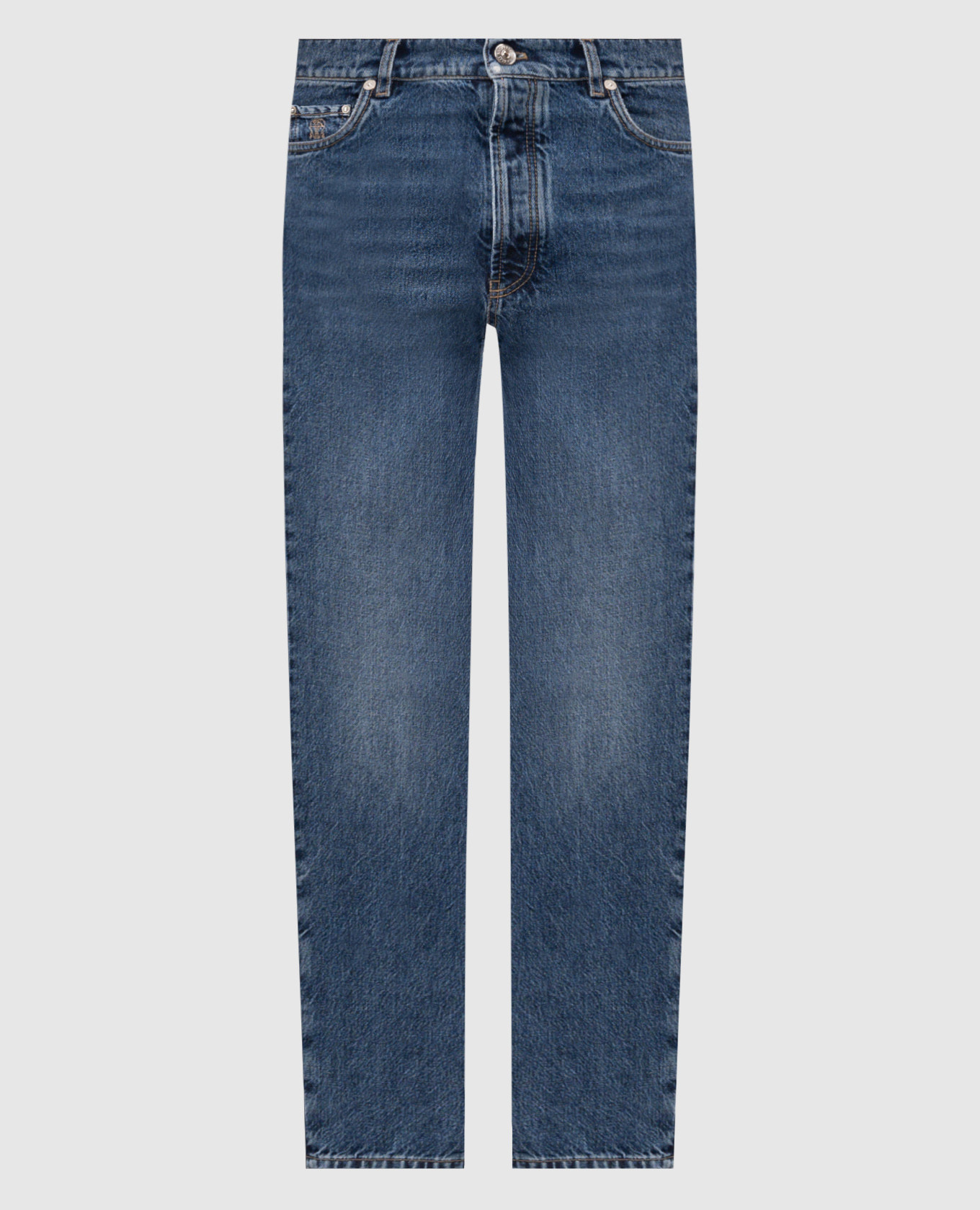 Blue jeans with a patch
