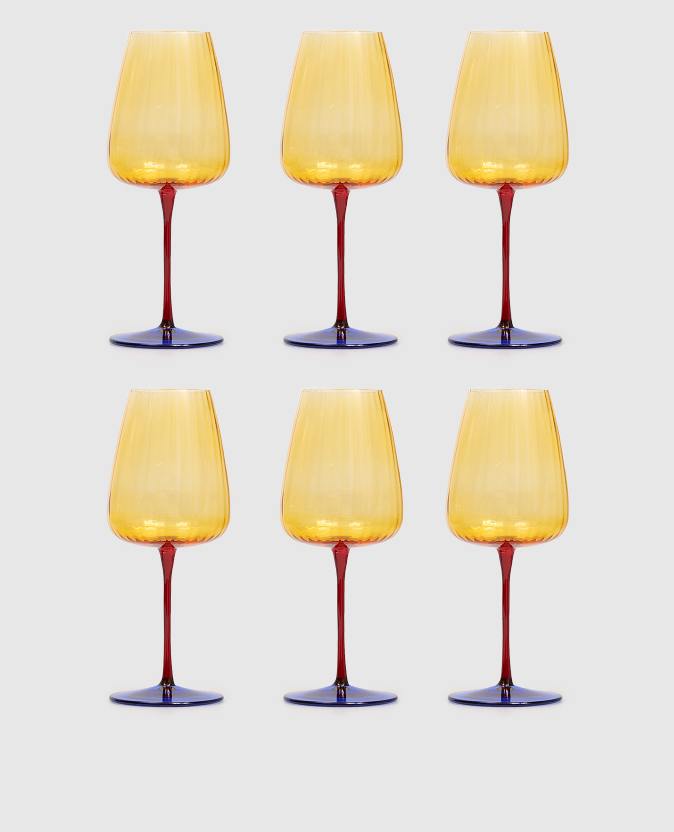 

Set of yellow glasses Joy 6 pcs La Reine