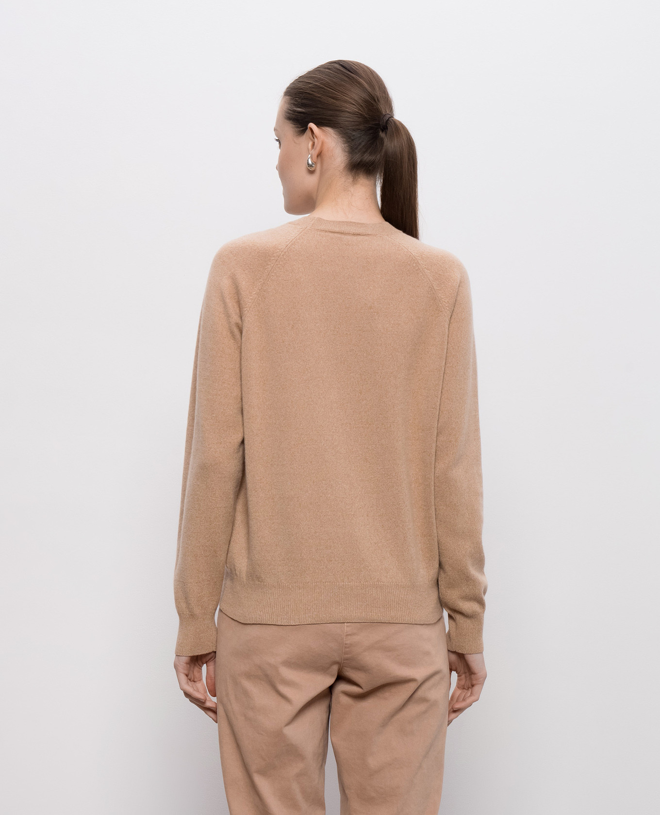 

Beige wool, silk and cashmere sweater Peserico