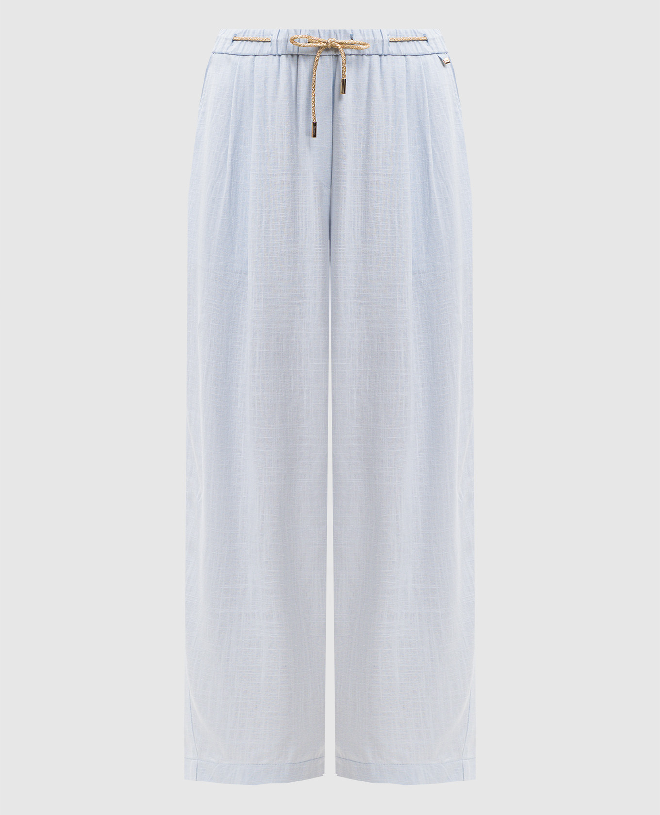 Blue linen pants