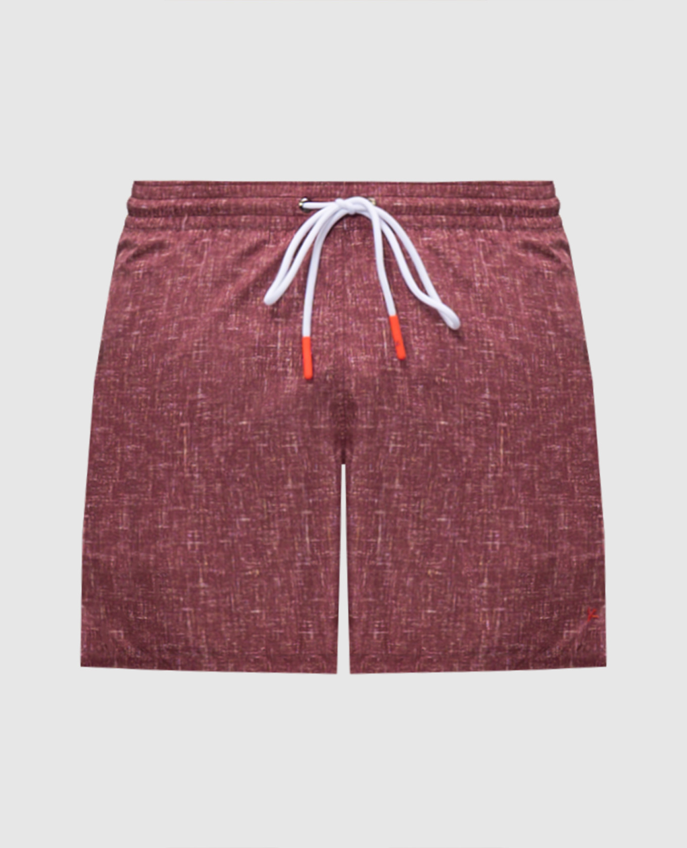 Burgundy swim shorts