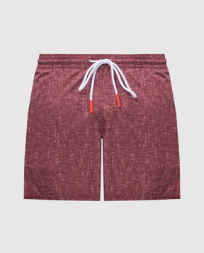 ISAIA Burgundy swim shorts COSI19BW254
