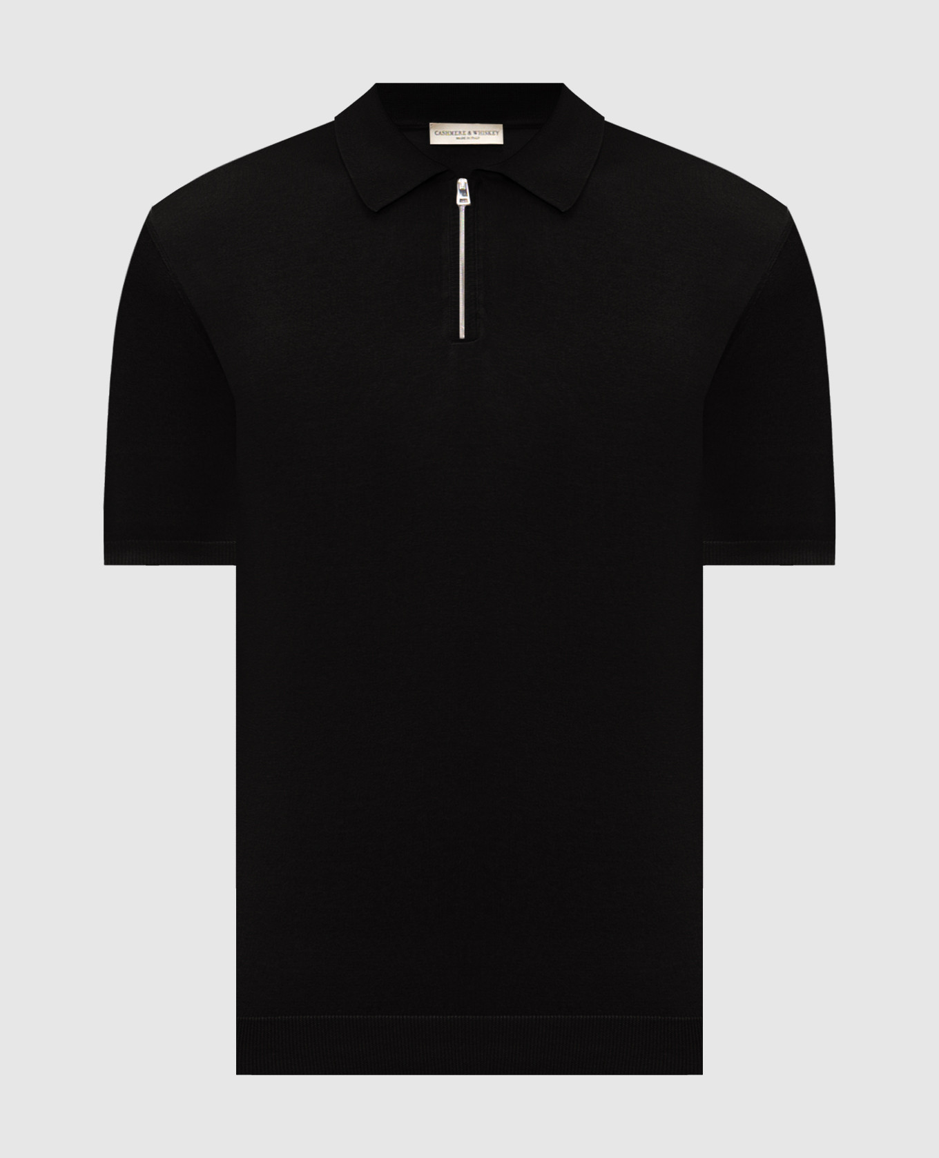 

Black polo with silk Cashmere&Whiskey