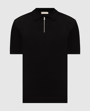 Cashmere&Whiskey Black polo with silk M54251031