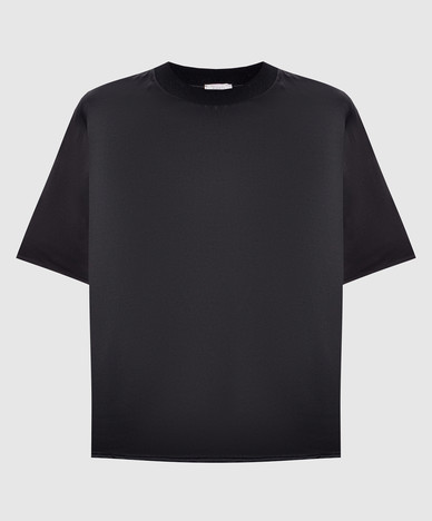 Black silk blouse