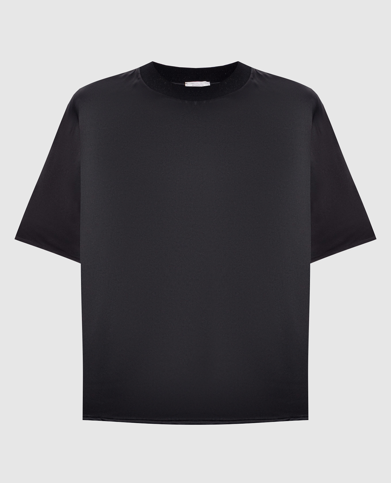 Black silk blouse