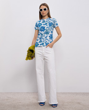 Etro White printed T-shirt WRMA0006AKH27