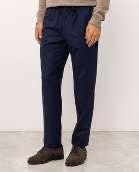 Castangia dal 1850 Blue wool pants EQ1065730