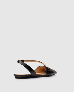 Marsell Quadrangolo black leather slingbacks MW8491P015