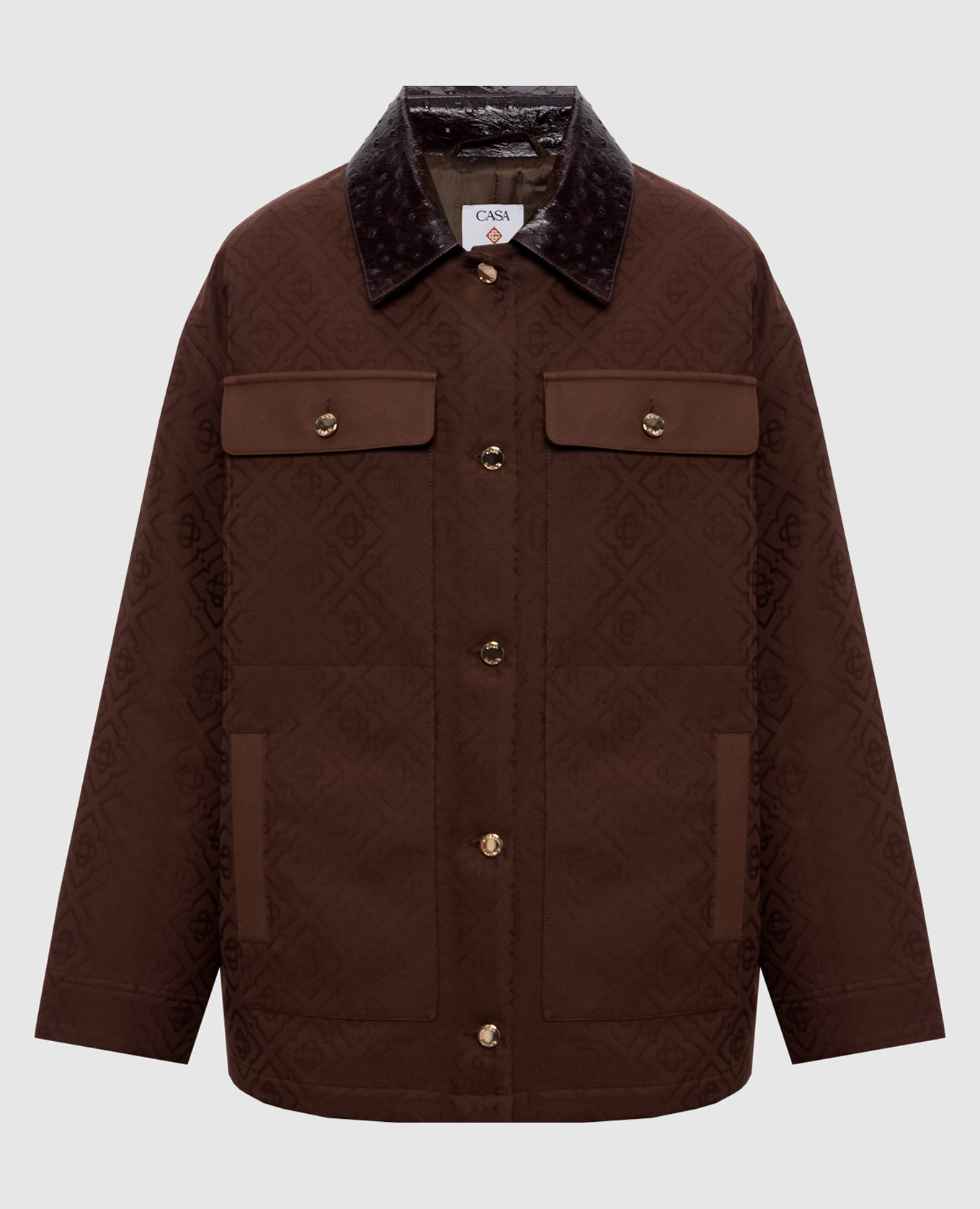Brown patterned jacket