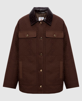 Casablanca Brown patterned jacket WPF26JK51001
