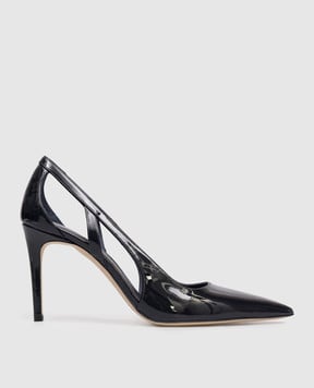 Stuart Weitzman Stuart blue patent leather shoes SM482