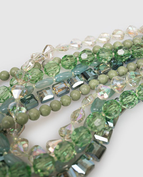 Dolman Bijoux Green layered necklace 75052