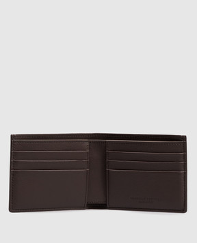 Brunello Cucinelli Brown Smooth leather wallet with embossed logo MWZNBU006