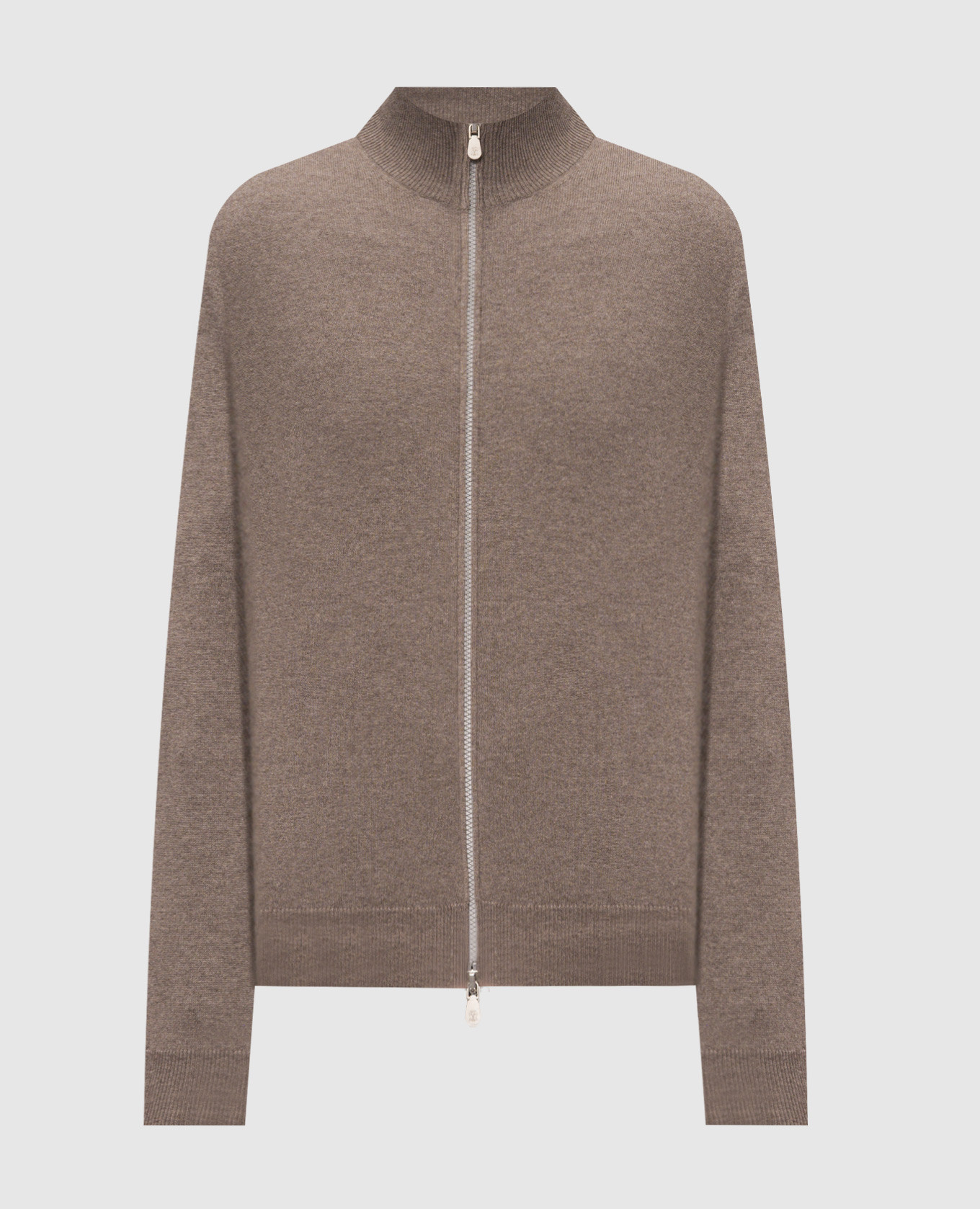 Brown cashmere cardigan