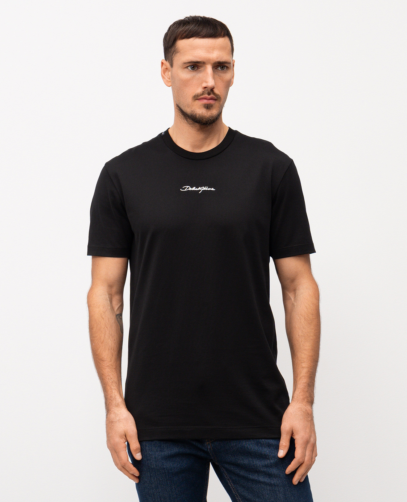 

Black T-shirt with contrast logo Dolce&Gabbana