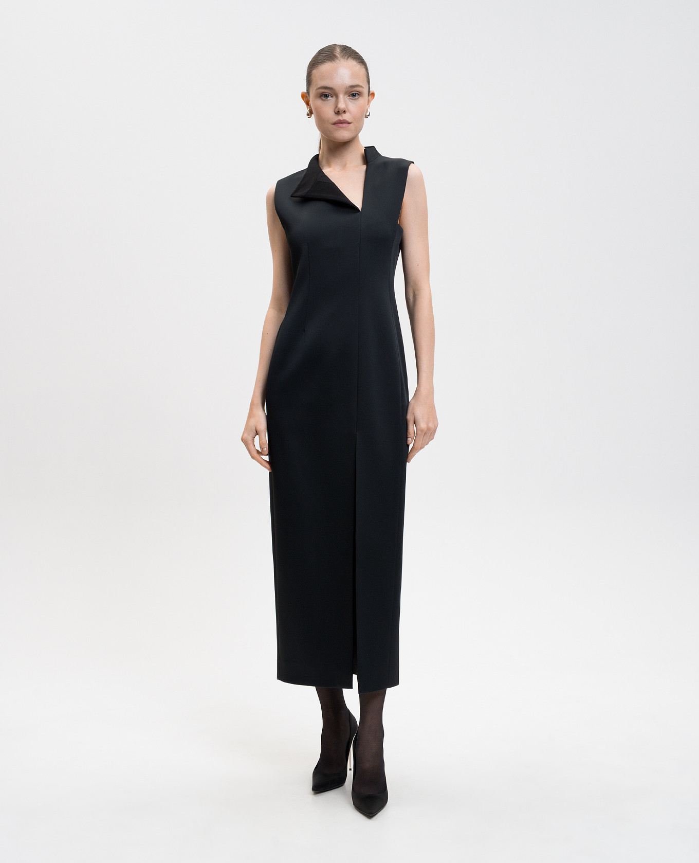 Black sheath dress Lowen Khaite 3