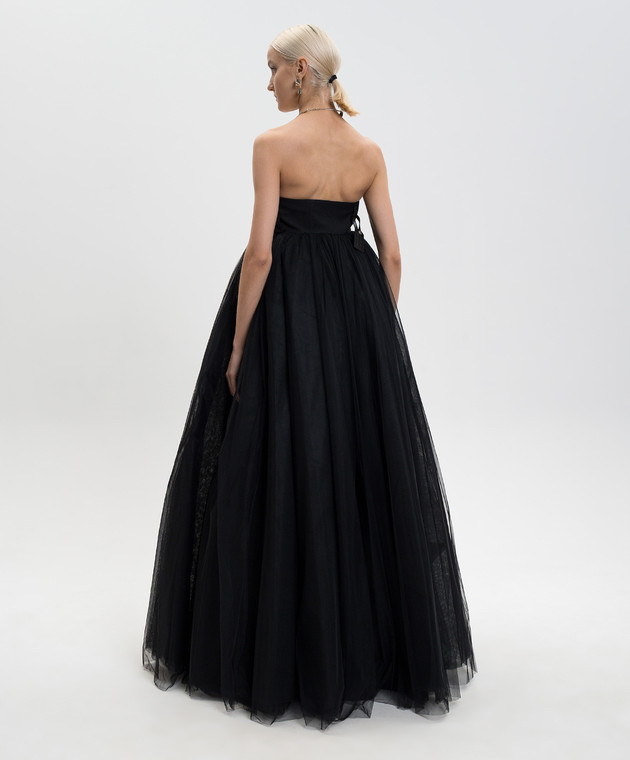 evening dress fast delivery Women's Serenara Trumpet Off-Shoulder Wool Midi Dress S/M/L  Brown/Black/White MEAN BLVD main image 0