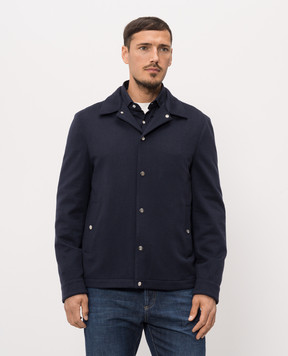 Brunello Cucinelli Blue cashmere jacket MV4216556