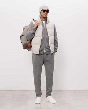 Brunello Cucinelli Grey down vest MV4081611